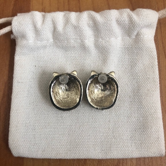 Owl Stud Earrings - Picture 2 of 3